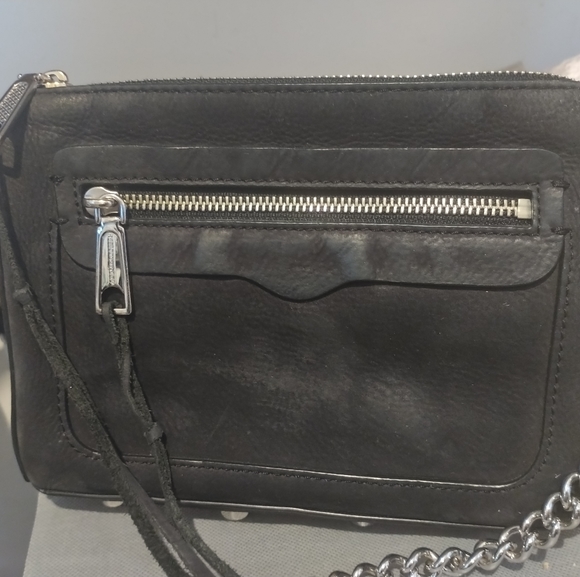 Rebecca Minkoff Black Suede Avery Crossbody - Picture 3 of 12